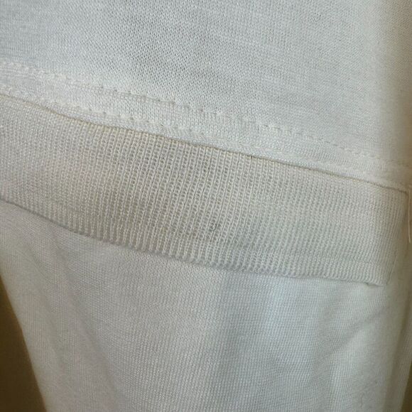 Umberto Ginocchietti Men's Wool White 1/4 Zip Lightweight Sweater Size 48(M) - Picture 10 of 11